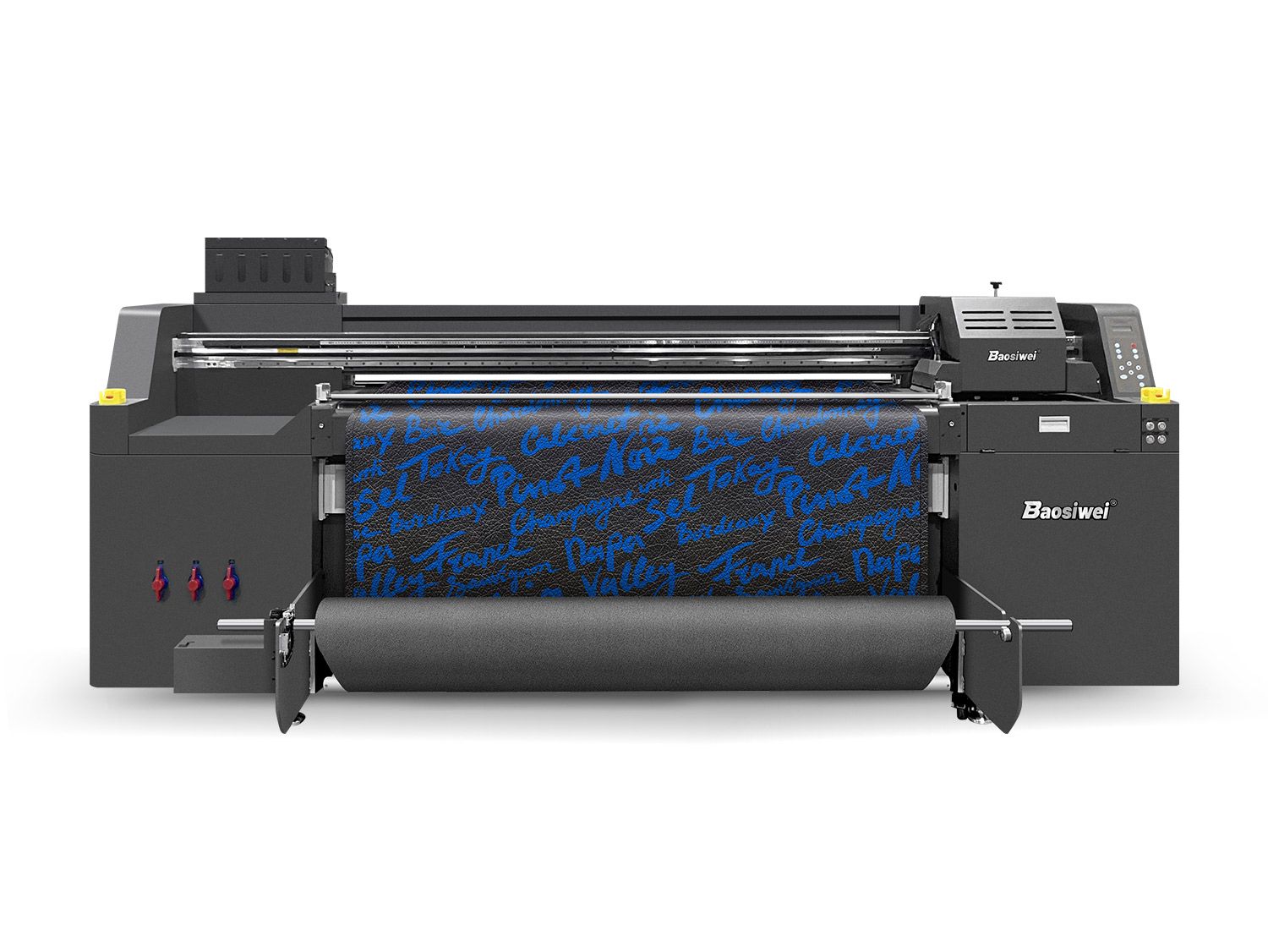Baosiwei High-Speed Processed UV Hybrid Printer – 1.8m Large Format Printing Solution with 4 i3200-U1 Printheads