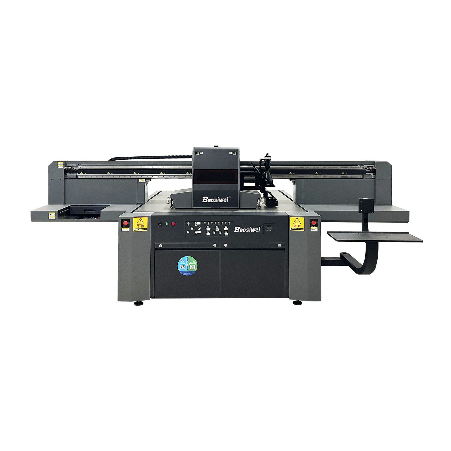 Baosiwei 1612 Visual Positioning UV Flatbed Printer – High-precision industrial UV printer with advanced visual positioning for accurate multi-material printing