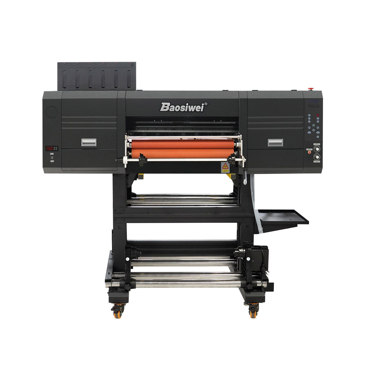 Baosiwei 60cm UV DTF printer with roll-to-roll design, integrated printing and laminating