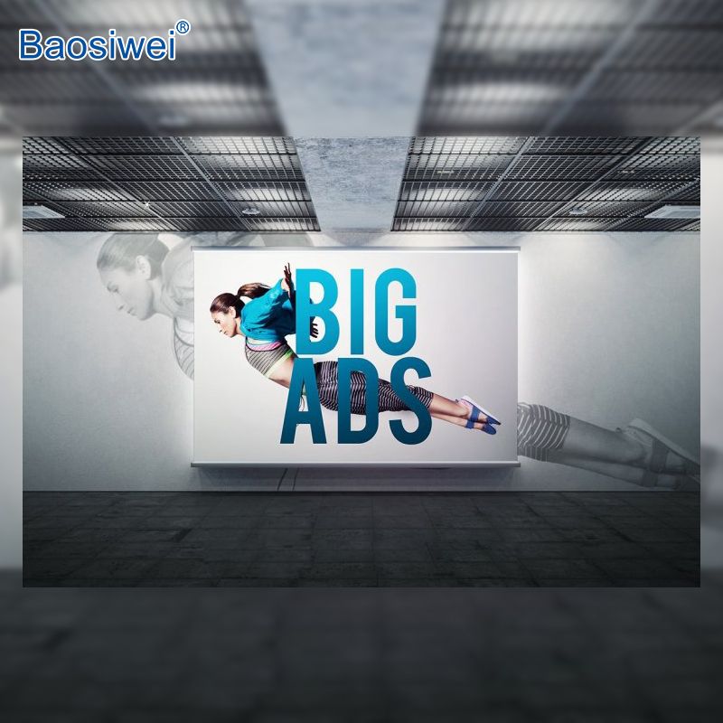 Urban billboard advertisement, printed with Baosiwei inkjet printer for long-lasting durability and vibrant graphics