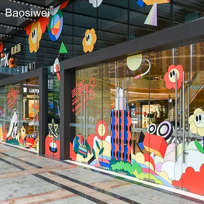 Baosiwei UV Hybrid Printer – High-Impact Window Graphics Printing for Retail and Commercial Branding