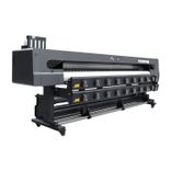 Angled view of Baosiwei 3.2m printer showcasing stable frame and well-organized printhead arrangement for high-speed, high-precision printing.