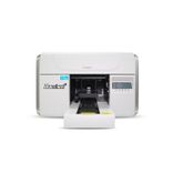 A3 UV Flatbed Printer Front View – Baosiwei compact A3 UV flatbed printer with an open printing platform, ideal for high-precision printing on various materials.