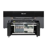 Baosiwei 24-head carton printer with integrated cutting system, showing synchronized print-and-cut workflow for high efficiency