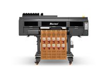 Front view of Baosiwei 80cm UV hybrid printer, ideal for high-precision printing on leather and garment accessories