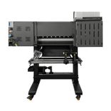 Rear view of Baosiwei BSW-T604-E printer featuring a dual-motor automatic take-up system for stable and efficient long-run printing