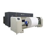 Side view of Baosiwei carton printer highlighting easy access to roll feeding and rewinding system for smooth material handling
