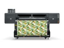 Front view of Baosiwei 8-head high-speed sublimation printer for wide-format textile printing.