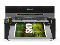 Baosiwei 1.9m Blueback Paper Poster Printer front view, showcasing high-speed, wide-format industrial poster printing structure.