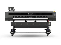 Printhead carriage of Baosiwei JW-1932i Eco Solvent Printer in motion, showing stable ink supply and precise nozzle alignment for high-speed printing.