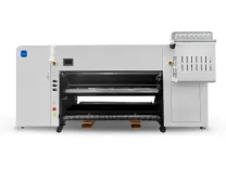 宝斯威BSW-S1916-e 16头OPP膜数码打印机背面，展示内部打印组件