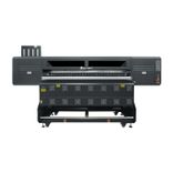 Front view of Baosiwei 8-head high-speed sublimation printer for wide-format textile printing.