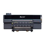 Baosiwei 1.9m 16-head high-speed industrial dye sublimation printer with powerful dryer system, ideal for large-scale textile printing.