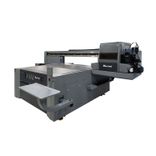 Baosiwei 1612 Visual Positioning UV Flatbed Printer – Side view showcasing its robust frame, wide-format printing capability, and integrated smart control panel