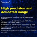 Baosiwei UV Hybrid Printer – 46m²/h High-Speed Printing with CMYK and White and Varnish Options