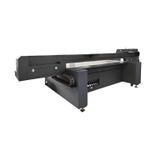 Rear view of Baosiwei 2.5m × 1.3m Visual Positioning UV Flatbed Printer, featuring industrial stability, high-speed operation, and multi-layer printing for embossed 3D effects